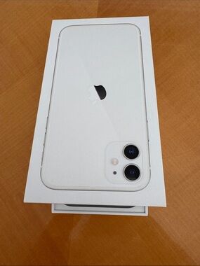 Apple White iPhone 11 Retail Box with Embossed Phone Image
